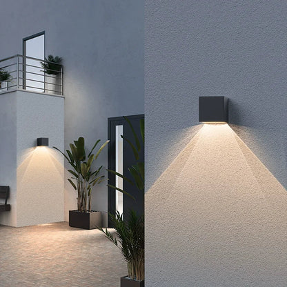 RGB LED Outdoor Waterproof Solar Wall Light