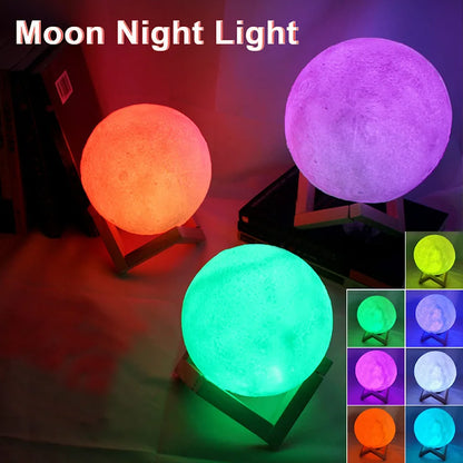 LED Moon & Galaxy Night Light