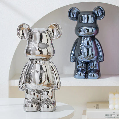 17/27/cm Aesthetic Bear brick Ceramic Staute