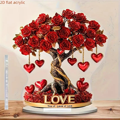 Crystal Heart “Tree of Love” Decoration