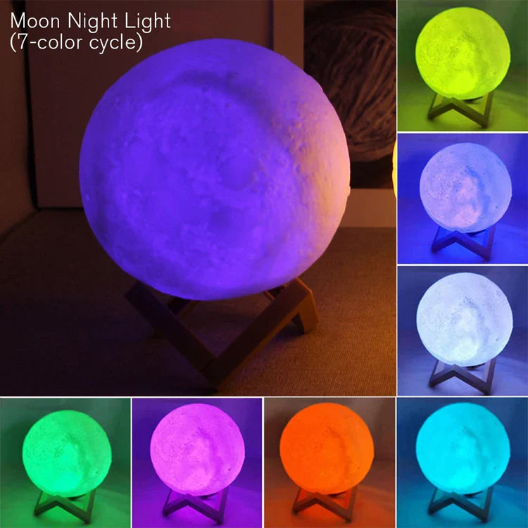 LED Moon & Galaxy Night Light