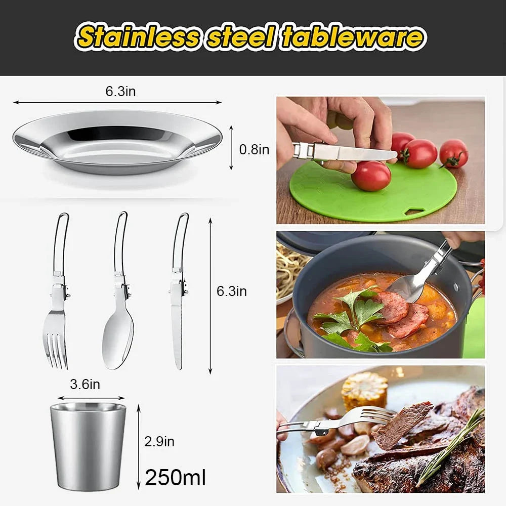 Non-stick Outdoor Camping Cooking Set