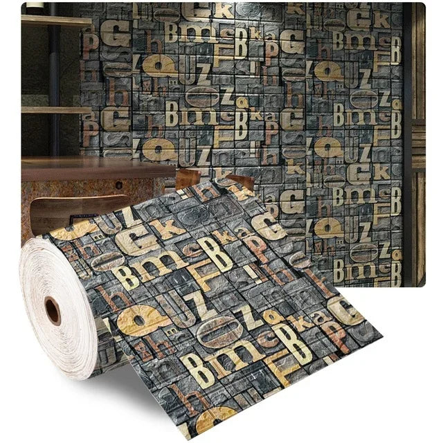 70cmx1/5/10m 3D Wallpaper Decoration