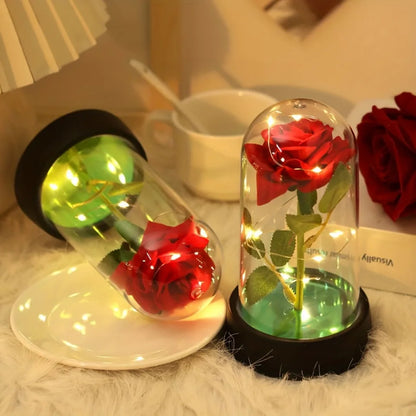 Colorful Luminous Eternal Rose Ornament