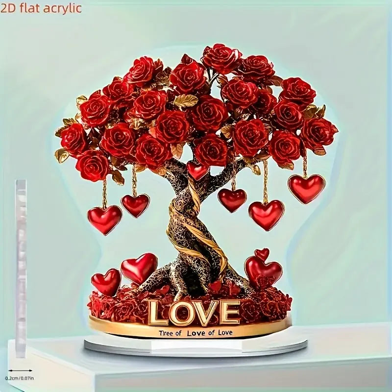 Crystal Heart “Tree of Love” Decoration