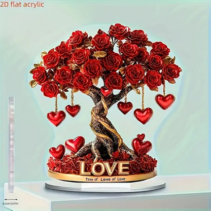 Crystal Heart “Tree of Love” Decoration