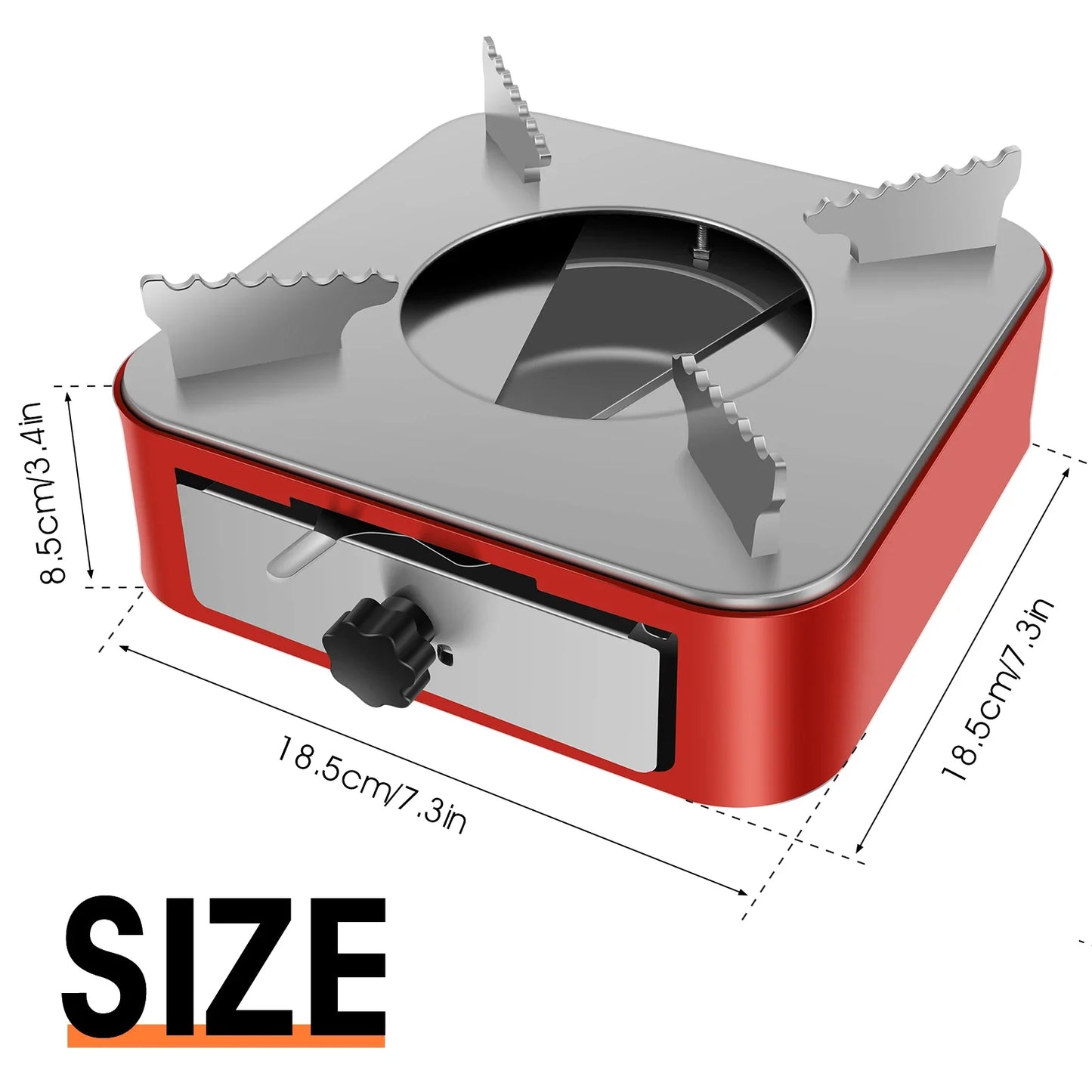 Mini  Stainless Steel Pull-Out Camping Stove