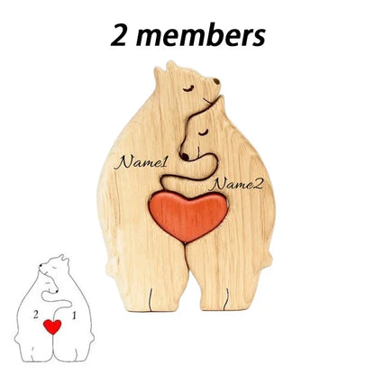 Art Wooden Bear Family Puzzle