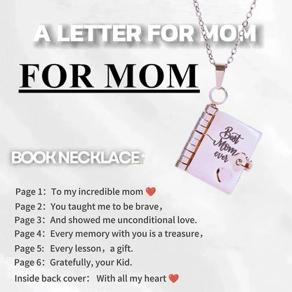 “My Love” Engraved Book Locket Necklace