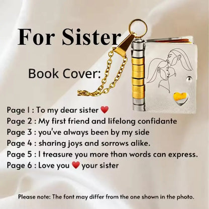 “My Love” Engraved Book Locket Necklace