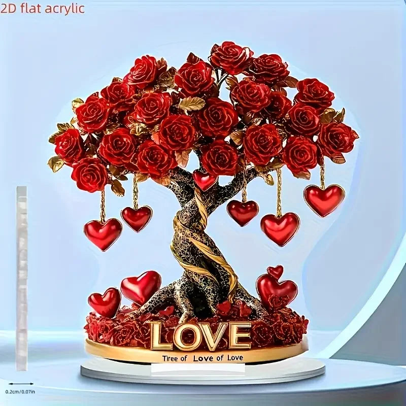 Crystal Heart “Tree of Love” Decoration