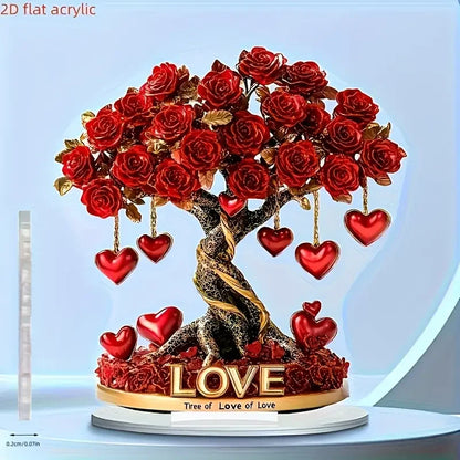 Crystal Heart “Tree of Love” Decoration