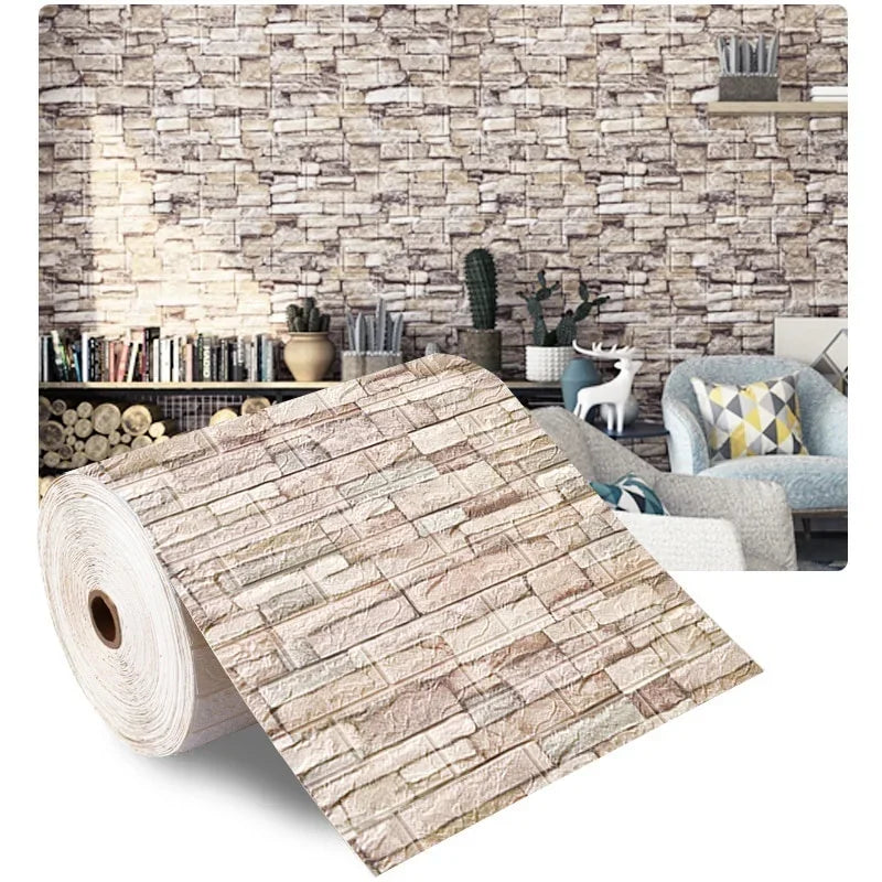 70cmx1/5/10m 3D Wallpaper Decoration