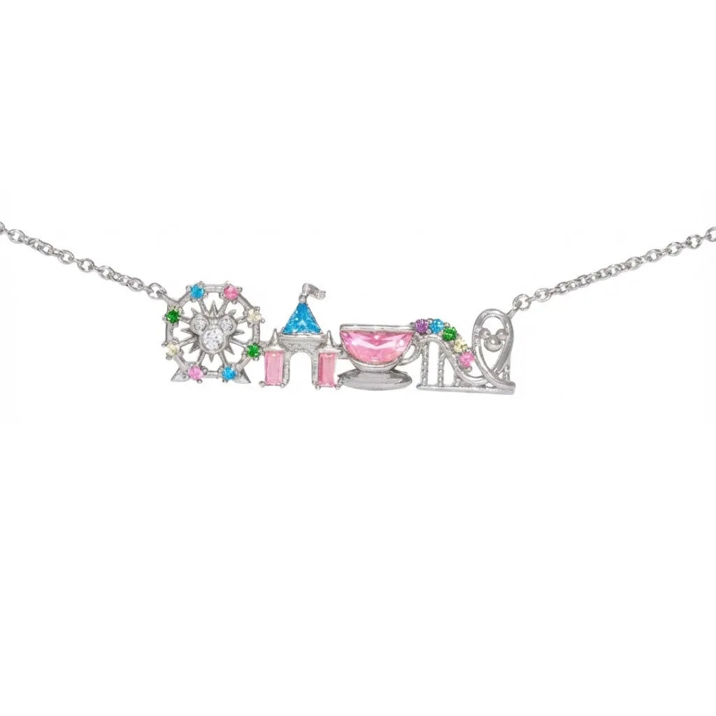 Colorful Zircon Amusement Park Necklace