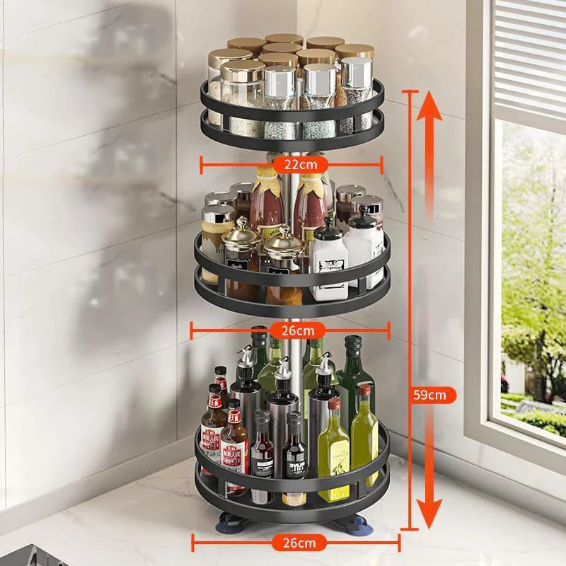 Multi-purpose 360° Rotating Storage Box