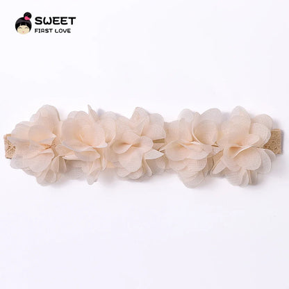 Baby Soft Elastic Cute Flower Hairband
